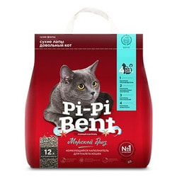 Наполнитель Pi-Pi Bent Морской бриз для кошек комкующийся