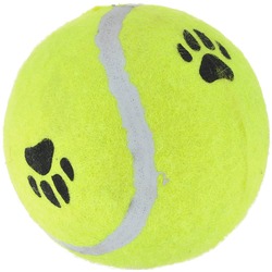 Beeztees Игрушка для собак Мячик теннисный, цвет желтый