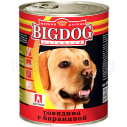 Консервы Зоогурман Big Dog для крупных собак Говядина с бараниной