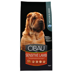 Сухой корм Cibau Sensitive Medium + Maxi для собак средних и крупных пород с Ягненком