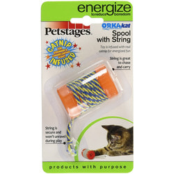 Petstages Игрушка для кошек Energize Орка - катушка с веревочкой