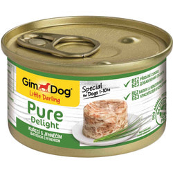Консервы GimDog Pure Delight для собак из цыпленка с ягненком в желе