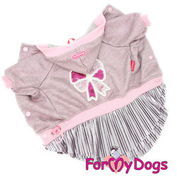 ForMyDogs Платье для собак Розовое с юбочкой
