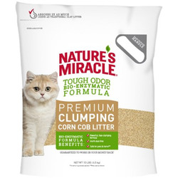 Nature's miracle Наполнитель комкующийся кукурузный для кошачьих туалетов