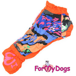 ForMyDogs Òåïëûé êîìáèíåçîí íà òàêñó Îðàíæåâûé íà ìåõó, äåâî÷êà