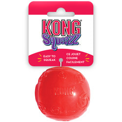 Kong Игрушка для собак Сквиз Мячик, резиновый с пищалкой