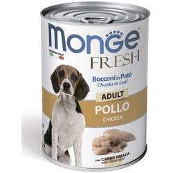 Monge Dog Fresh Chunks in Loaf консервы для собак мясной рулет с курицей