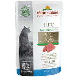 Almo Nature Паучи для кошек Атлантический тунец 91% мяса (HFC Natural Plus - Natural - Atlantic Tuna)