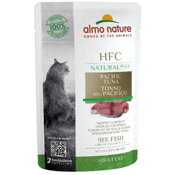 Almo Nature Паучи для кошек Тихоокеанский тунец 91% мяса (HFC Natural Plus - Natural - Pacific Tuna