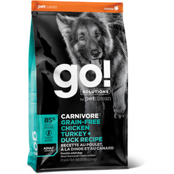   Go! Natural Holistic       4  : , , ,  (GO! CARNIVORE GF Chicken,Turkey + Duck Adult Recipe DF) 34/16